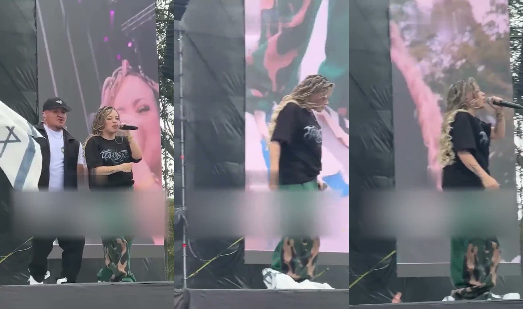 Colombian rapper Chelo Hop tramples Israeli flag at Bogotá festival