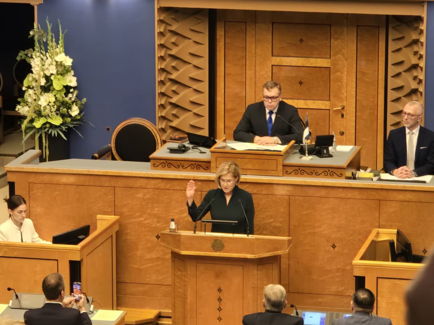 Tallinn Büyükelçisi Özçeri, Estonya Cumhurbaşkanı Madise’nin yemin törenine katıldı