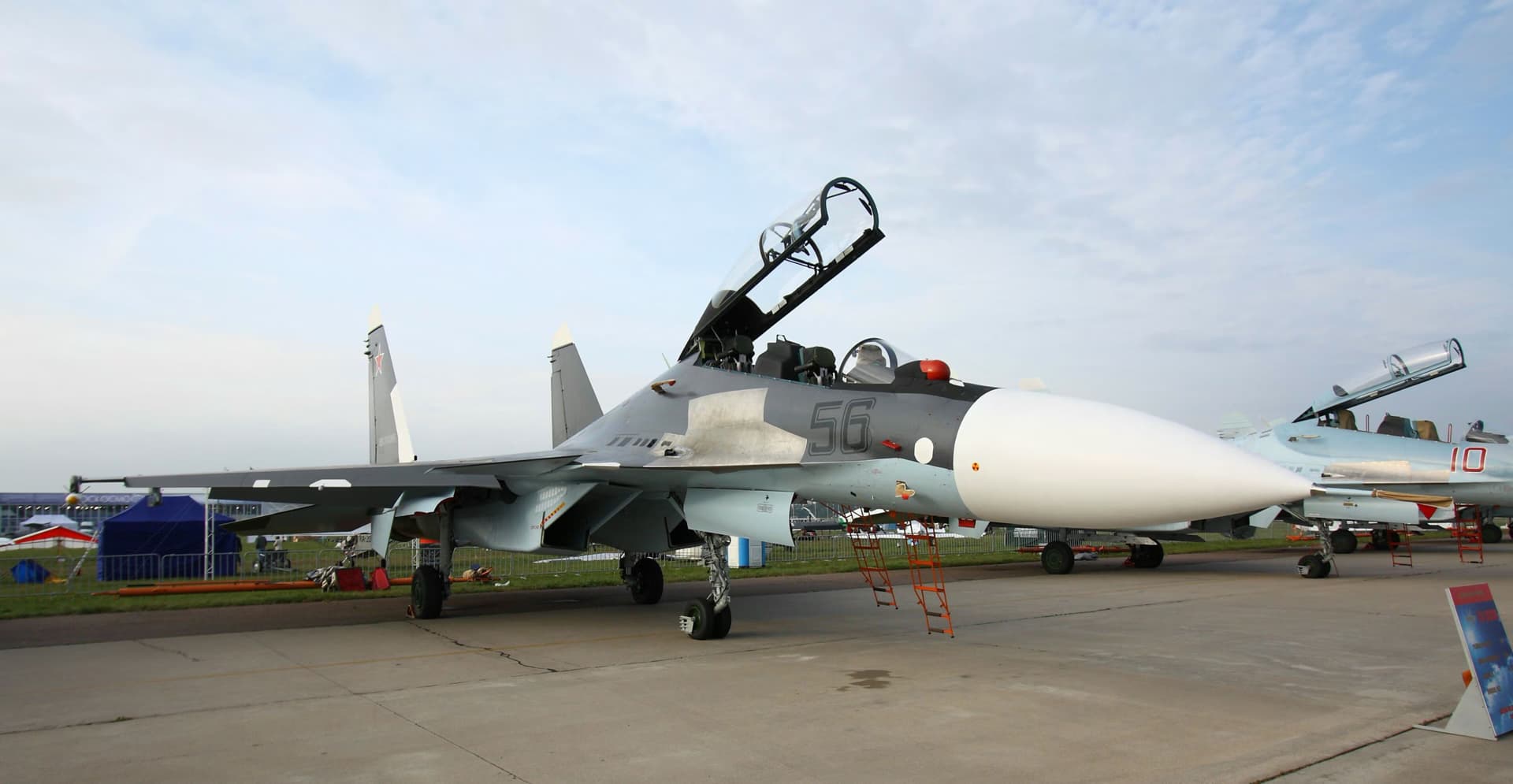 A Su-30SM fighter jet crashed in Kaliningrad Region; both pilots ejected.
